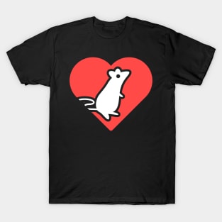 Heart And Pet Rat | Cute Funny Gift T-Shirt